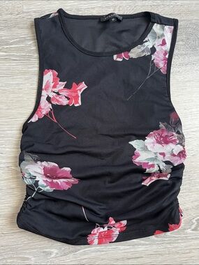 Dynamite Tank Top with Floral Print, Size S
